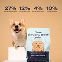 Vetra Bundle 12kg - Dry Dog Food Savory Beef - All Breeds and Ages (3kg x 4pcs) 